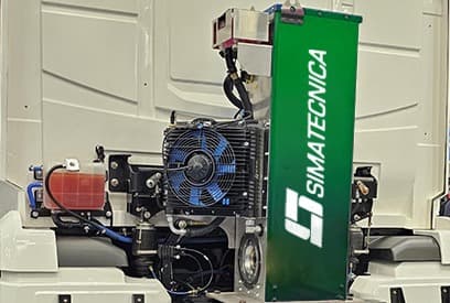 Caminhão com PTO instalada